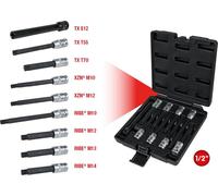 KS TOOLS 1/2" Jeu de douilles pour vis à tête cylindrique 9 pces 911.4535