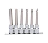 KS Tools 1/2" Jeu de douilles tournevis 6 pans intérieur CHROMEplus, longues, 6 pcs. 5-12 mm Quantité:1