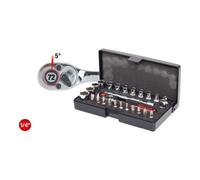 KS Tools 1/4" CHROMEplus Coffret de douilles, 26 pcs. Quantité:1