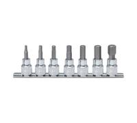 KS Tools – Jeu de douilles tournevis 918.1670 1/4" CHROMEplus 6 pans intérieur 7 pièces 2,5–8 mm