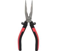 KS Tools - 115.1019 - Pince à bec demi-rond coudé à poignée bi-composants - L.210 mm - Finition chromée mat - Chrome vanadium