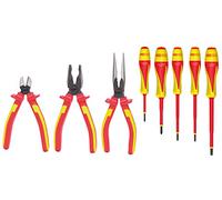 KS Tools Jeu de pinces et tournevis 117.1105 Ergotorque Ultimate isolés 1000 V poignée bi-composants