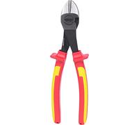 KS Tools 117.1116 Pince coupante de cote isolé 1000 V à poignées bi | Pince coupante diagonale isolée à poignée bi-composant, L.205 mm, chrome vanadium