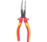 KS Tools Pince à bec demi-rond coudée 117.1121, isolée 1000 V, poignées bi-composants