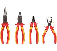 KS Tools 117.1160 Jeu de pinces isolées ERGOTORQUE - 4 pcs | Jeu de 4 pinces isolées ERGOTORQUE®, précision de serrage, chrome vanadium