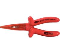 KS Tools 117.1718 Pince à bec demi-rond 1000V L.200 mm