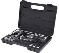 KS TOOLS 122.1100 Kit D'Appareils À Collet Durite De Frein, Boite A Outils Pour Appareils À Collet Pour Frigoristes - 10 Pcs - Outillage Mecanique Auto Avec Mallette De Rangement Couleur