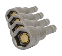 KS Tools - 122.2103 - Noix de serrage magnétique 1/4" - 10 mm - 6 pans (Lot de 4)