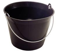KS Tools 140.0036 Seau de maçon plastique noir - 11L | Seau de maçon plastique noir - 11 L