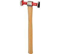 KS Tools 140.2130 Marteau à débosseler rond et angulaire en acier manche | Marteau de carrossier - tête ronde/carrée, manche ergonomique