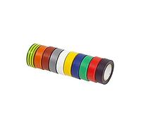 KS Tools 141.6010 Rubans D'Isolation en PVC Multicolore - 10 Pièces | Lot de 10 rubans d'isolation en PVC multicolore