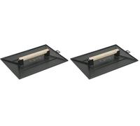KS TOOLS 144.0525 Taloche PS noir rectangulaire- plateau alvéole manche bois 35 x 27 (Lot de 2)