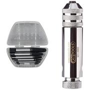 KS Tools 150.1330 Jeu d'extracteurs de goujons pour goujons de M3-M18 6 pièces & 331.0660 Porte taraud réversible à cliquet M3,0 10