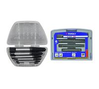 KS Tools 150.1330 Jeu d'extracteurs de goujons pour goujons de M3-M18 6 pièces & Tivoly 11111070001 Extracteurs de goujons/vis endommagées, Gris, Lot de 6 Pièces