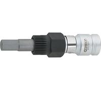 KS Tools 150.3156 ombinée d'alternateur 1/2" à Six pans Creux, 10,0 | Douille 6 pans pour poulies débrayables d'alternateur - 10 mm, chrome vanadium, résistant