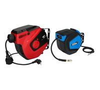 KS Tools 150.4217 - Enrouleur Electrique Mural, 3x1,5mm² - Rallonge Electrique Enrouleur & Güde 02882 Dévidoir de tuyau automatique 15 m (12 bars de pression de travail)