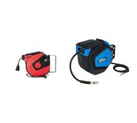 KS TOOLS - 150.4218 - Enrouleur de câble électrique mural, 3x2,5mm² - 15m & Güde 02882 Dévidoir de tuyau automatique 15 m (12 bars de pression de travail)