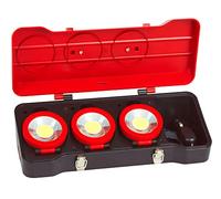 KS Tools - 150.4314 - Coffret de 3 projecteurs LEDS 3 W - Puissance de 250 lumens par projecteur