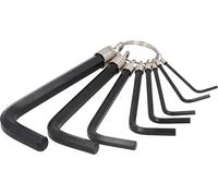 KS TOOLS 151.3250 Jeu de 8 clés mâles - cle allen 6 pans | Jeu de 8 clés mâles 6 pans sur anneau, chrome vanadium