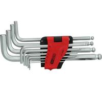 Jeu de 10 clés mâles longues coudées 6 pans et tête sphérique, 1,5 à 10 mm - KS TOOLS - 151.5000