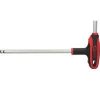 KS Tools 151.8138 Clés mâles 6 pans spherique 10 mm à poignée en T | Clé mâle 6 pans à tête sphérique à poignée en T, 10 mm, chrome vanadium