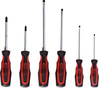 KS Tools 159.0020 Boite de tournevis Ergotorque plus 6 pièces | Jeu de tournevis ERGOTORQUEplus, 6 pcs., Fente+PZ, précision de serrage, chrome vanadium