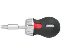 KS Tools Mini-tournevis à cliquet GEARplus 159.2061 – 6 embouts – 1/4" Chrome Vanadium