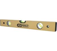 KS Tools 204.5400 Niveau rectangulaire en alu anodisé avec 3 fioles | Niveau rectangulaire en aluminium anodisé 3 fioles, L.400 mm
