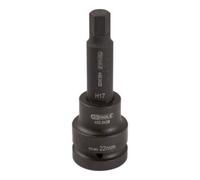 KS Tools 3/4" Douilles à chocs 6 pans, longues, 22 mm Quantité:1