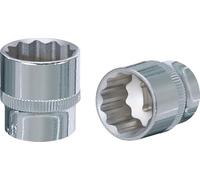 KS TOOLS 3/8" CHROMEplus Douille 12 pans, 19mm 918.3719