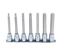 KS Tools 3/8" Jeu de douilles tournevis 6 pans intérieur CHROMEplus, longues, 7 pcs. 4-12 mm Quantité:1