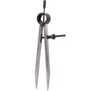 KS Tools Compas droit 3000405 – acier au carbone bruni, pointe trempée, L 250 mm, ouverture 250 mm