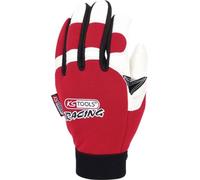 KS Tools Gants de mécanicien en cuir, amortisseur de vibrations, 10 Quantité:1