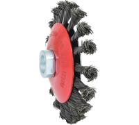 KS Tools 340.0049 Brosse ronde en fil dacier conique 0,5 mm, Ø 115 mm