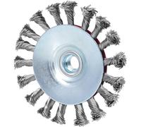 KS Tools 340.0051 Brosse ronde en fil dacier inoxydable, 0,5 mm, Ø 115 mm