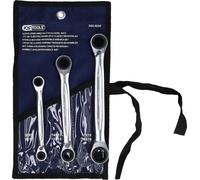 KS Tools 4 in 1 GEARplus réversible Jeu de clés mixtes à cliquet, 3 pièces