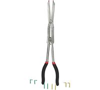 KS Tools Pince à circlips à double articulation pour circlips extérieurs avec pointes interchangeables