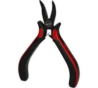 KS TOOLS 500.7022 Pince électronique à bec demi-rond coudé à 45°, 130 mm, Noir/Rouge