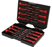 KS Tools Coffret de tournevis 500.7170 – 14 pièces PH, fente, TORX – Noir pour électronique