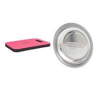 KS TOOLS 500.8040 Tapis de protection en mousse imputrescible L480xB320xH36mm & 800.0150 - Soucoupe magnétique 150mm - Pour préserver les vis et autres petites pièces métalliques