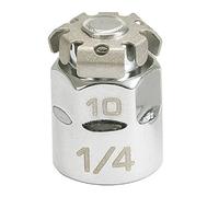 KS Tools Adaptateur embout 503.4290 – 1/4'' (6,3 mm) vers 10 mm – Chrome-Vanadium satiné, 1 pièce