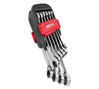 KS TOOLS 503.4620 Jeu 10 clés mixtes à cliquet réversible GEARplus, 8-19 mm