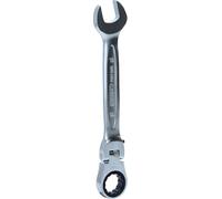 Ks Tools 503.4816 - Clé mixte à cliquet à tête inclinable à verrouillage - Gamme GEARplus® - 16 mm - En chrome Vanadium - Finition Satinée