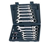 KS Tools 503.4868 Coffret de clés mixtes a cliquet a tete inclinable a verrouillage Gear plus