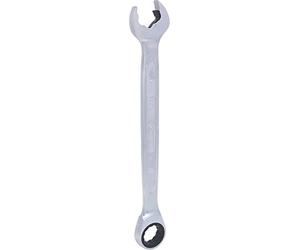 KS Tools 503.5219 Llave combinada de carraca DUO GEARplus con función | DUO GEARplus Jeu de clés mixtes à cliquet avec système de cliquet dans la fourche 19 mm, chrome vanadium