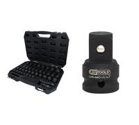 KS Tools 515.0065 douills et ensemble de douilles & 515.1144 Augmentateur À Chocs, Adaptateur De Douille 1/2'' - 3/4'' - Pour Tournevis Manuel, Clé Perceuse, Clé À Percussion - En Chrome Molybdène