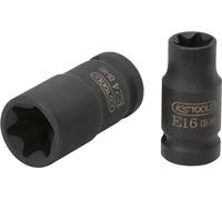 KS Tools 515.0981 Douille à chocs torx 3/8" E6 | Douille à chocs TORX® 3/8'', E6, chrome vanadium, résistant