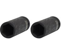 KS TOOLS 515.1119 Douille longue à chocs 6 pans 1/2'', 19 mm (Lot de 2)