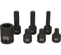 KS Tools – Jeu de douilles à chocs XZN 1/2" 7 pièces M14–M18 – Quantité 1