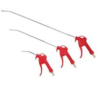 KS Tools 515.1921 Jeu de 3 soufflettes Longueur 95 mm/330 mm/510mm Raccord | Jeu de 3 soufflettes avec buse 95 mm - 330 mm - 510 mm - Raccord 1/4''